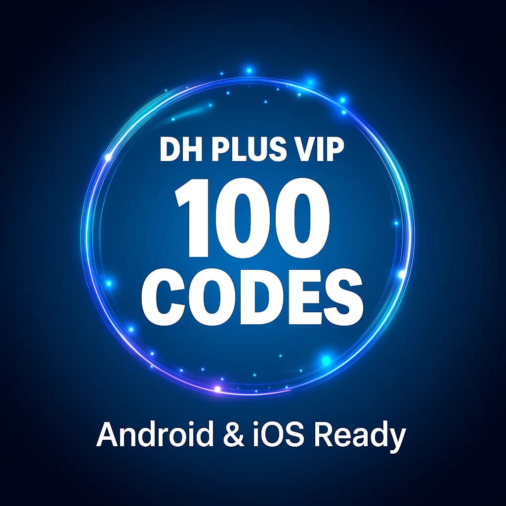 DH PLUS VIP Panel – 100 IPTV Codes | Android & iOS Ready